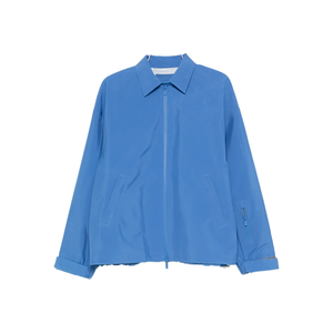 Veste de travail en jean vintage Detroit à fermeture éclair et imprimé, unisexe, grandes tailles, broderie vieillie, coupe-vent hybride toile, vêtement d'extérieur - Product Image 1