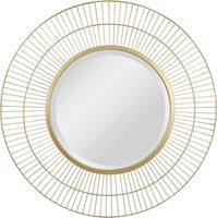 Miroir mural moderne en laiton antique à motif circulaire, en forme de soleil, épaisseur 5 mm, fait main, décoration murale pour mariages