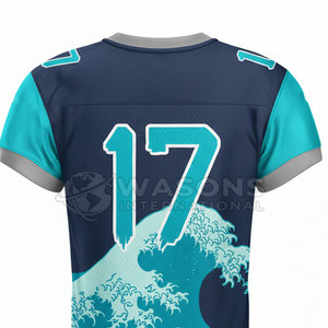 Custom Team American Football Jersey Printed Number Name Shirt American Football Jersey Short Sleeve Quick Dry <b>Athletic</b> Wear - Product Image 4