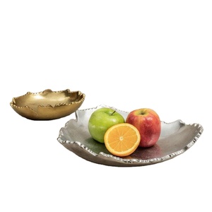 Juego de cuencos de plata para platos, accesorios de decoración para fiestas, cuenco de hojas, nueces, galletas, aperitivos, cuencos para platos, precio al por mayor - Product Image 3