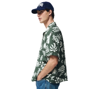 Mens Muslin Short Sleeve <b>Shirt</b> Relaxed Fit Lightweight Breathable Casual Button Up Summer Vacation <b>Resort</b> Beachwear Top - Product Image 4