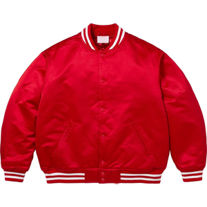 Chaqueta de béisbol satinada para hombre, estilo 2026, impermeable, con parches de chenilla y ribetes, resistente a las manchas, venta al por mayor - Product Image 5