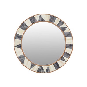 Miroir mural de luxe fait main en os naturel, décoration élégante pour la maison avec miroir en os raffiné - Product Image 2
