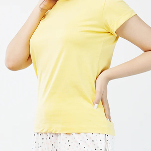 Camiseta de Manga Corta para Mujer, Estilo OEM, para Invierno, con Color y Logotipo Personalizados, Corte Regular, Servicio OEM - Product Image 6