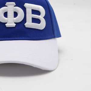 หมวกแก๊ป Zeta Phi Beta ปักลาย ZPB สีน้ำเงินขาว ปีกแบน ปรับขนาดได้ สำหรับชมรมนักศึกษา ดีไซน์ทันสมัย สวมใส่สบาย - Product Image 5