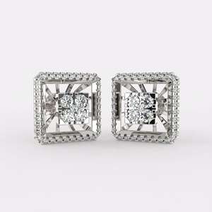 Boucles d'oreilles en diamant naturel taillé brillant plaqué argent, certifiées IGI, pour accessoires de fête féminins, mode, directement de l'usine - Product Image 4