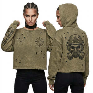 Sudadera con Capucha para Mujer con Gráficos Góticos, Estética Oscura Personalizada, Estilo Grunge, Oversize, Streetwear, Fabricante - Product Image 4