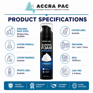 Espuma de Afeitar Personalizada de Marca Privada 200ml Hecha en Gujarat para un Afeitado Suave y Cómodo - Product Image 5