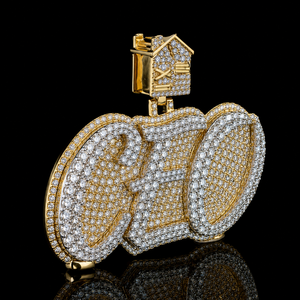 DiaDream Gems & Jewel Joyería Personalizada Hip Hop Iced Out Nuevo Diseño Nombre CEO Letra Plata 925 D Color VVS Moissanita Diamante - Product Image 3