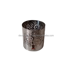 Impressionnant qualité Vintage fer métal votif bougeoir nouveauté décoration d'éclairage de table pour la maison pour bougie en verre - Product Image 2