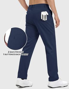 Men's Beige Cotton <b>Canvas</b> Straight Fit Trousers Mid Waist Button Fly Smart Casual Autumn Breathable Anti-Wrinkle Knitted Fabric - Product Image 3
