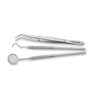 Sonde dentaire professionnelle, miroir buccal en acier inoxydable et pince chirurgicale dentaire – Kit d'instruments chirurgicaux dentaires pour usage clinique - Product Image 3