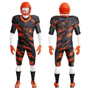 Tenue de football américain sublimée, anti-humidité, ajustée, à manches courtes, pour homme adulte, toutes saisons, jaune et noir - Product Image 2