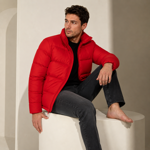 Custom Embroidered Puffer Jacket Winter Warm Quilted <b>Coat</b> Men Women OEM ODM Wholesale Manufacturer - Product Image 5