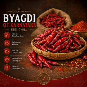 Piments rouges séchés entiers Byadgi |   Piment indien authentique à chaleur douce pour la cuisine, mélange export, couleur intense, approvisionnement en vrac, qualité supérieure - Product Image 6