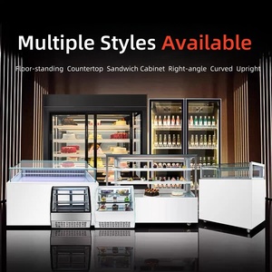 9- Cafe Glass Cakes Gabinete refrigerado Enfriamiento Congelador Show Case Soporte de exhibición de panadería para venta de sándwich <span class=keywords><strong>pequeño</strong></span> - Product Image 2