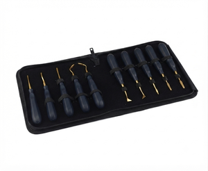 Instruments dentaires : Ensemble de 10 élévateurs de luxation et de levage pour dents, incluant barres transversales Coupland et élévateurs droits Cryer, en acier inoxydable - Product Image 2