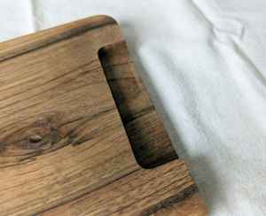 Tabla de cortar de madera de acacia de alta calidad con mango interior, tabla multiusos para cortar y servir en la cocina a precio económico. - Product Image 6