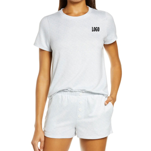 Ensemble de shorts en satin personnalisé pour femme, élégant, pour le sommeil et la détente, vente en gros, doux et très demandé - Product Image 2