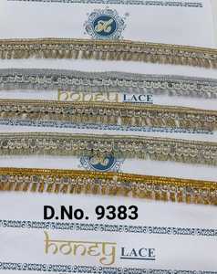Exquisito Adorno de Encaje con Cuentas Hecho a Mano, Bordado con Lentejuelas de Perlas, Cristales y Pedrería para Vestido de Novia, Saree, Leheng - Product Image 3
