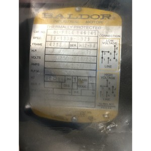 Bomba SCP 6971284A-00, Motor, 1/5 HP, Baldor - Equipo y Piezas de Semiconductores de Confianza de Global Legacy - Product Image 4