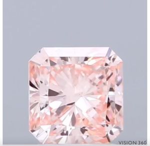 Diamant rose fantaisie, vif et éclatant, taille radiante, cultivé en laboratoire, pierre lâche certifiée IGI, clarté VS, excellente pour la fabrication de bijoux - Product Image 1