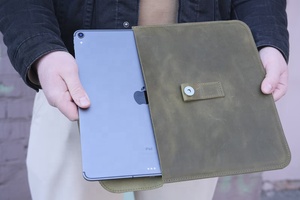 Wholesale Vintage Genuine Leather Protective Laptop <b>Tablet</b> Case Sleeve <b>Bag</b> New Business Style Ideas for Sale - Product Image 5