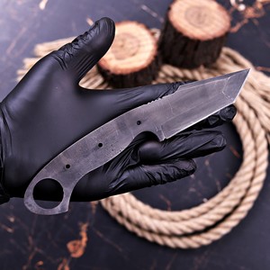 Componente de Acero de Alto Contenido de Carbono con Acabado Lavado al Ácido para Anillo de Dedo con Punta de Lanza, para Fabricación de Cuchillos DIY y Defensa Personal, Directo de Fábrica - Product Image 5