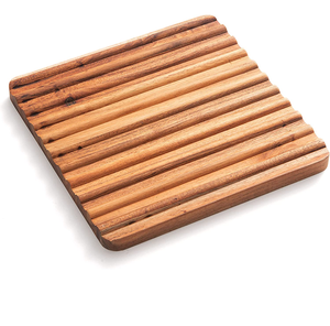 Sous-plat en bois pour la protection des ustensiles de cuisine, support polyvalent résistant à la chaleur pour casseroles et bouilloires en bois - Product Image 5
