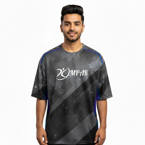 เสื้อยืดโอเวอร์ไซส์พรีเมียมสำหรับผู้ชาย พิมพ์ลายแบบซับลิเมชั่น สไตล์ลำลอง สตรีทแวร์ ทันสมัย ใส่ได้ทุกวัน - Product Image 1