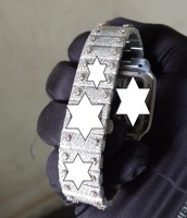 Montre mécanique de luxe pour homme, style Hip Hop, squelette carré, en or rose, entièrement sertie de moissanite