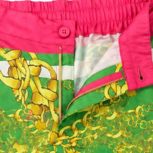 Pantalones de Satén Verde Rosa para Mujer, Pantalones Anchos Estampados, Pantalones Casuales de Moda, Pantalones Holgados Elegantes para Fiesta, Ropa de Mujer - Product Image 6