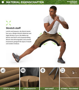 Shorts de plage d'été pour hommes, écologiques, style maille gaufrée losange, anti-plis, robustes, décontractés, pour la course - Product Image 4