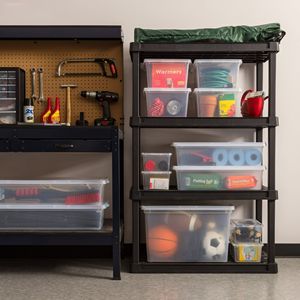 5 Qt. Boîtes de rangement en plastique avec couvercles - Lot de 20 bacs empilables pour un rangement et une organisation durables - Contenants polyvalents - Product Image 5