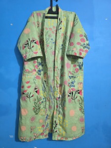 Kimono de algodón largo estampado para mujer, ideal para el hogar, venta al por mayor, ropa unisex, regalo para él, dama de honor, o como vestido de noche. - Product Image 3