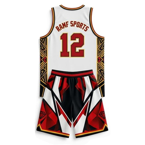 Maillots de basket-ball d'été personnalisables, réversibles et respirants, ensembles d'uniformes d'équipe - Vente en gros, couleurs personnalisées, sublimation numérique - Product Image 2