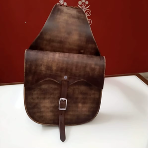 Sacoche de selle en cuir véritable, faite à la main, vintage, pour l'équitation, sac de rangement durable pour la randonnée et l'utilisation quotidienne - Product Image 3