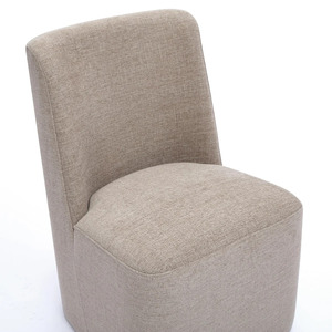 Modern Upholstered Dining <b>Chair</b> Wooden Base Side <b>Chair</b> Fabric Dining Seat for Restaurant Hotel Home - Product Image 6