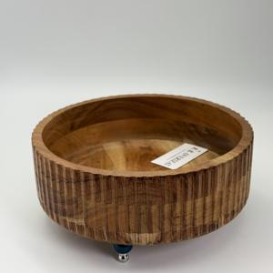 Exprimidor de Frutas y Verduras de Madera de Acacia con Asa y Patas Decoradas con Cuentas para Uso en el Hogar, Cocina, Hotel y Restaurante - Product Image 3