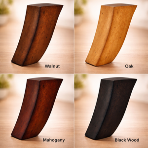 Handcrafted Solid Wood Curved Furniture Feet Customizable Replacement Slanted Wooden Sofa Legs <b>For</b> Modern Couch And <b>Chair</b> - Product Image 3