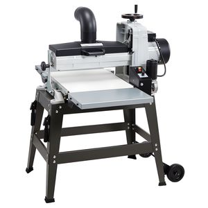 Levigatrice a Tamburo a Doppio Motore da 16 Pollici con Supporto, 1.5HP, 1720 RPM, Velocità Variabile, per Lavorazione del Legno, con Tavoli di Estensione, 1720 RPM, Doppio Motore, per la Lavorazione del Legno - Product Image 1