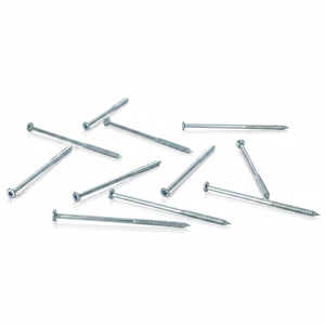 Tornillos parciales ranurados de acero al carbono con doble extremo zincado, grado industrial PDC, métricos/pulgadas, para madera, Clase 4.8 6.8 - Product Image 6