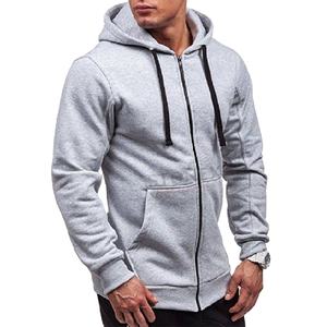Vente en gros d'usine Sweat-shirt à capuche avec fermeture éclair complète personnalisé Sweat-shirt Slim Fit à manches longues Sweat-shirt à capuche de fitness - Product Image 1