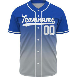 เสื้อเบสบอลขายส่ง ระบายอากาศได้ดี ดีไซน์ใหม่ คุณภาพสูง เสื้อเบสบอลและซอฟต์บอลเปล่าสำหรับผู้ชาย - Product Image 1