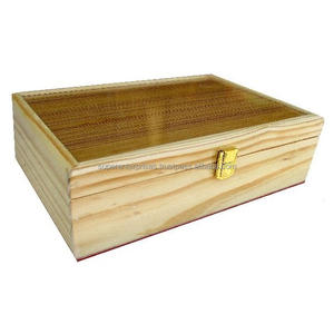 กล่องเก็บเครื่องประดับทำจากไม้กล่องสี่เหลี่ยมงานหัตถกรรมอินเดียสินค้าขายส่ง - Product Image 1