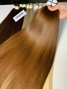 ผมต่อเวียดนามแท้ 100% คุณภาพสูง แบบ Super Double Drawn เย็บด้วยเครื่องจักรแบบ Double Weft สีน้ำตาล ขายส่งจำนวนมาก ปี 2025 สินค้าขายดี - Product Image 6