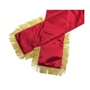 Écharpe de cérémonie Eastern Star cinq couleurs, motif brodé, à coudre avec épingle de sûreté, franges dorées, résistante à l'eau, durable, qualité supérieure - Product Image 5
