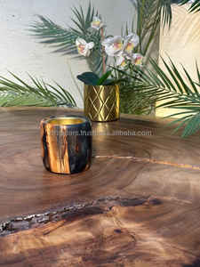 Quemador de incienso epoxi de resina de madera de sándalo de alta calidad, elegante caja de regalo religiosa de Ramadán árabe Mubkhar - Product Image 3