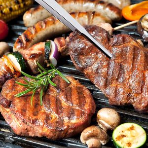 Kitchen 12 Inch Stainless Steel Chef Tweezers Long Tong with Serrated Tips Eco-Friendly for Cooking Serving Food Clips - Product Image 6