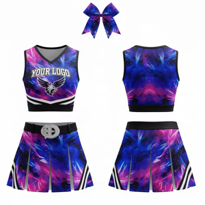 Tenue de cheerleading fabriquée en usine, vêtements respirants et extensibles pour l'entraînement, les spectacles, les compétitions et les événements - Product Image 4